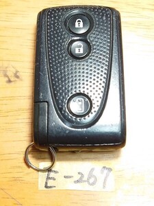 E-267 DAIHATSU ダイハツ 純正 タント　 L375S L385S スライドボタン 【型番007YUUL0499】 3ボタン スマートキー 追跡あり・匿名配送