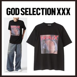 ○★新品 未使用 GOD SELECTION XXX コットンT ハードオンズ ブラック S○●