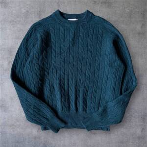 90s ヴィンテージ ウールニット ラグラン HEATHER TWEED 古着 1スタ 卸売 仕入れ アメリカ古着 ユーロ古着 90年代