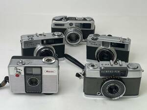 【M15】中古 OLYMPUS-PEN EE-2/RICOH AUTO HALF/PETRI Color 35/PETRI Color 34E/CANON demi EE17 全5台 まとめて ジャンク品扱い