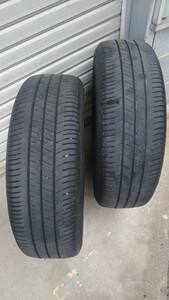 中古 夏タイヤ ダンロップ エナセーブ EC300+ 195/65R15 2本 プリウス シエンタ プレマシー セレナ ノア VOXY エスクァイア ステップワゴン