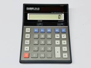 ★CASIO カシオ DS-20 計算機 12桁 ソーラー電卓 動作品 管理番号12120