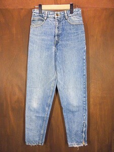 ビンテージ90’s★GUESSレディーステーパードジーンズsize 27★200302n5-w-pnt-jns-W25古着ボトムス女性用USAゲス