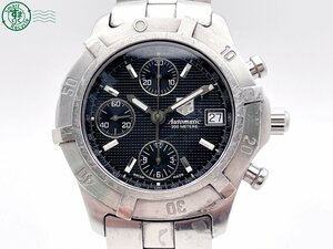 2406601109　＃ 1円～！ TAG HEUER タグホイヤー エクスクルーシブ CN2111 自動巻き クロノグラフ デイト 腕時計 黒文字盤 ブラック