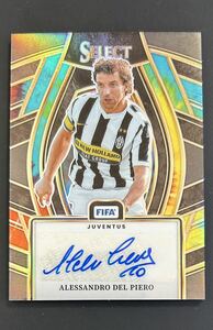 2023-24 Select Soccer FIFA Alessandro Del Piero Juventus Auto 25枚限定 Tie-Dye Prizm