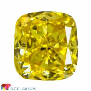 FANCY VIVID YELLOW 0.236ct X/RT2040/CGL