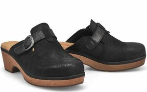 送料無料 Clarks 25.5cm ブラック ミュール ヒール ローファー コンフォート フラット ヒール スニーカー レザー スリッポン バレエ RRR204