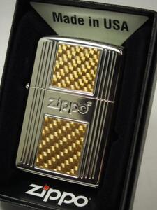 2014 Zippo カーボンファイバーCarbon Fiber 銀金#2PN-CY新品