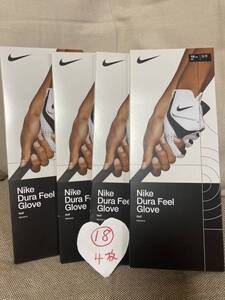 新品レディス用Nikeナイキ ゴルフ ウィメンズ デュラフィールX レディースゴルフグローブ GF2011-284サイズ18左4枚