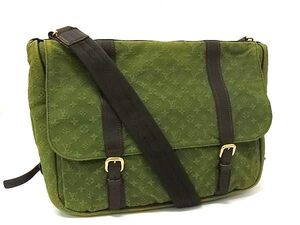 1円 LOUIS VUITTON ルイヴィトン M42351 モノグラムミニ サックママン マザーズバッグ ショルダーバッグ TSTカーキ BI9578