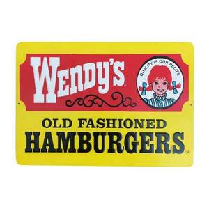 ウェンディーズ エンボス看板 サイン Wendy