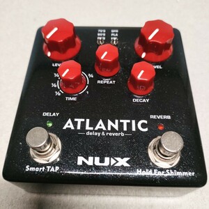 【送料無料/即決】 NUX ATLANTIC delay ＆ reverb ディレイ リバーブ　エフェクター　　　　　　　　　　　　　M1e4-0092