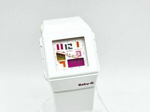 6-53 未使用 カシオ CASIO G-SHOCK ベビーＧ ベイビージ Baby-G CASKET ポッピングダイアル BGA-200PD-7B アナデジ ホワイト