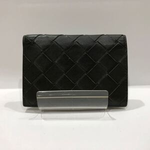 【BOTTEGA VENETA】ボッテガヴェネタ カードケース レザー ブラック イエロー ts202411