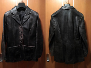  MON AMI PIERLOT DESIGN CLAUDIE PIERLOT / モナミピエルロデザインクローディピエルロ　Leather Jacket / レザージャケット 茶芯