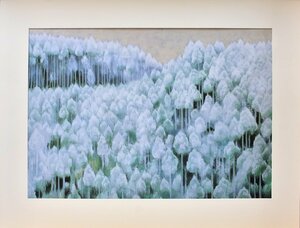 文化勲章受章日本画作家　　東山魁夷　　複製画　「京洛風趣　北山初雪」額付き【正光画廊・5000点出品中！お好みの作品が見つかります】