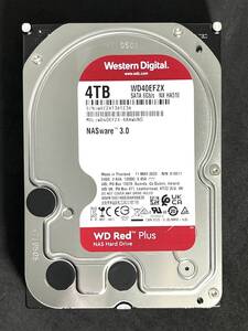 【送料無料】　★ 4TB ★ WD RED Plus　/　WD40EFZX 【使用時間：8731ｈ】2023年製　良品　Western Digital RED Plus 3.5インチ内蔵HDD