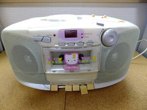 ジャンク 中古 動作不良 サンリオ SANRIO HELLO KITTY ハローキティ 1999 CDラジカセ KT-8388 部品破損 AM・FMラジオ視聴可 コレクション