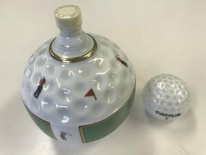 ☆未開栓♪CAMUS COGNAC NAPOLEON カミュ TROPHEE Golf Ball ナポレオン ゴルフボール型陶器 ブランデー