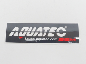 新品 AQUATEC アクアテック ステッカー サイズ:16cmｘ4.5cm スキューバダイビング用品[S1-41134]