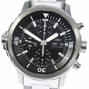 IWC IWC SCHAFFHAUSEN IW376804 アクアタイマー クロノグラフ デイデイト 自動巻き メンズ 保証書付き_801470