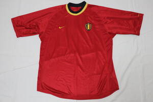 国内正規品 2000-2001 ベルギー代表 ユニフォーム ナイキジャパン UEFA EURO 欧州選手権 L 新品未使用タグ付き