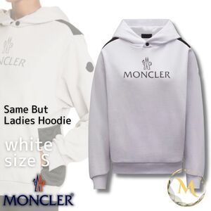 定価11.5万円！！新品未使用タグ付き☆MONCLER Same But Hoodie Ladies Sweatshirt パーカー Sサイズ ホワイト色 白色 男性OK 大きめ