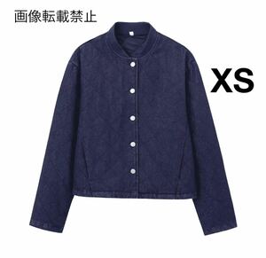 vintage ヴィンテージ レトロ デニム ジャンパー ブルゾン ジャケット アウター XSサイズ レディース★ZARA 好きな方に★秋新作 新品★