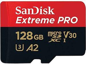 新品 未使用品 !! SanDisk Extreme Pro microSDXC 128GB サンディスク　エクストリームプロ 