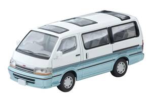 【中古】トミカリミテッドヴィンテージ ネオ 1/64 LV-N208d トヨタ ハイエースワゴン スーパーカスタム 白/水色 90年式 完成品