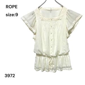 ROPE ロペ　シャツ　チュニック　トップス　レース　半袖　9 かわいい