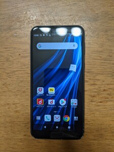 IY0958 docomo SIMフリー AQUOS sens2 SH-01L SHARP 4Gスマホ 簡易確認＆簡易清掃＆初期化OK 判定○ WebにてSIMロック解除受付手続済