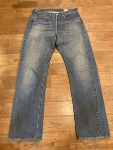 【美品】orslow オアスロウ 105 STANDARD DENIM スタンダード サイズ0 デニムパンツ セルビッチ ジーンズ ビンテージ日本製 L 