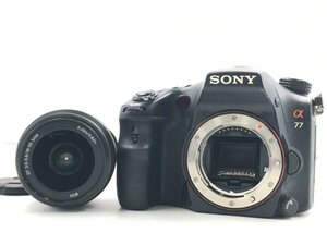 ♪▲【SONY ソニー】a77 デジタル一眼カメラ 部品取りD SLT-A77V/SAL1855 0117 8