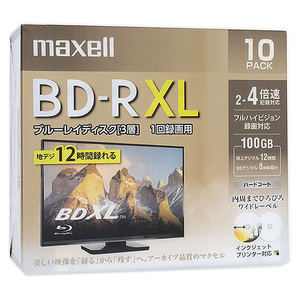 maxell 録画用 BD-R XL 4倍速 10枚組 BRV100WPE.10S [管理:1000021808]