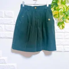 アッシュエル　ショートパンツ　美品　９号　ハイウエスト　美脚　足長　タックパンツ