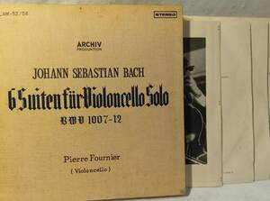 ♪ 日Archiv / SLAM52-54 (3LP BOX) ♪ Bach Fournier バッハVc無伴奏全曲 フルニエ