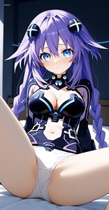 S79433-超次元 Neptune コスプレ アート 美少女 超大バスタオル 毛布 タペストリー ポスター 100×50cm