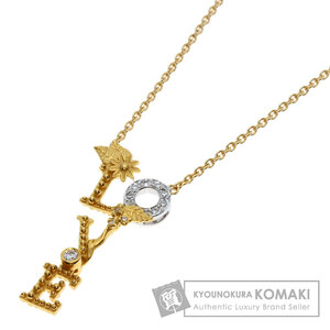 Carrera y Carrera カレライカレラ LOVE ダイヤモンド ネックレス K18イエローゴールド レディース 中古