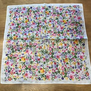 【送料無料】ブランドハンカチ　KENZO ケンゾー　花柄　45×45cm （3-6）