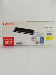 【1円出品！】Canon キャノン　トナーカートリッジ307　LBP5000　シアン　純正　黄色　型番:CRG-307YEL