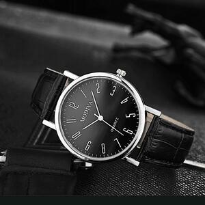 ☆【630020F】腕時計 ビジネス シンプル おしゃれブラック×ブラック！