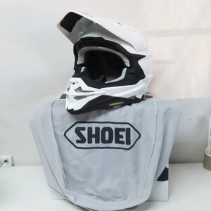 【美品】SHOEI ショウエイ VFX-WR オフロード フルフェイスヘルメット Mサイズ ホワイト バイク モトクロス エンデューロ 林道 ダート