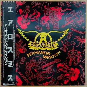 LP■HR/HM/AEROSMITH/PERMANENT VACATION/GEFFEN P-13557/国内87年ORIG OBI/帯 美品/エアロスミス/パーマネント・ヴァケイション/HARD ROCK