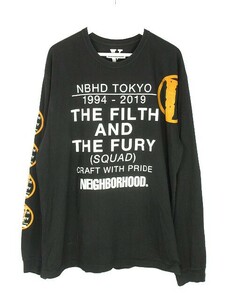 ネイバーフッド NEIGHBORHOOD × VLONE ヴィーローン NHVL C-TEE . LS Tシャツ ロンT XXL ブラック プリント