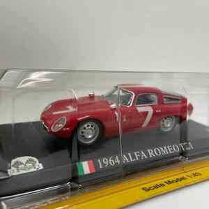 デルプラド世界のレーシングカーコレクション 1/43 Alfa Romeo TZ1 1964 #7 アルファロメオ ミニカー モデルカー