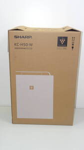 新品 SHARP 加湿空気清浄機 KC-H50-W ホワイト系 高濃度プラズマクラスター7000 シャープ