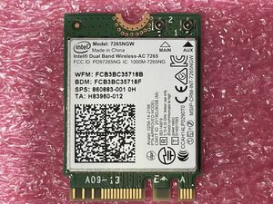 #4001 Intel 7265NGW M.2 2230接続 内蔵無線LANボード Wi-Fi 5 (ac) + Bluetooth v4.2 Dual Band Wireless-AC 7265 ※未使用バルク※ #06