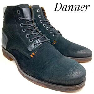 ☆即決・送料無料☆【未使用に近い】Danner ダナー スウェード レースアップブーツ 黒 ブラック 27.5cm 革靴 ブーツ 本革 本皮 メンズ