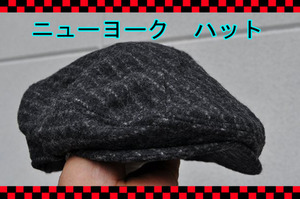 ニューヨークハット＆キャップPINSTRIPE1900ブラック新品